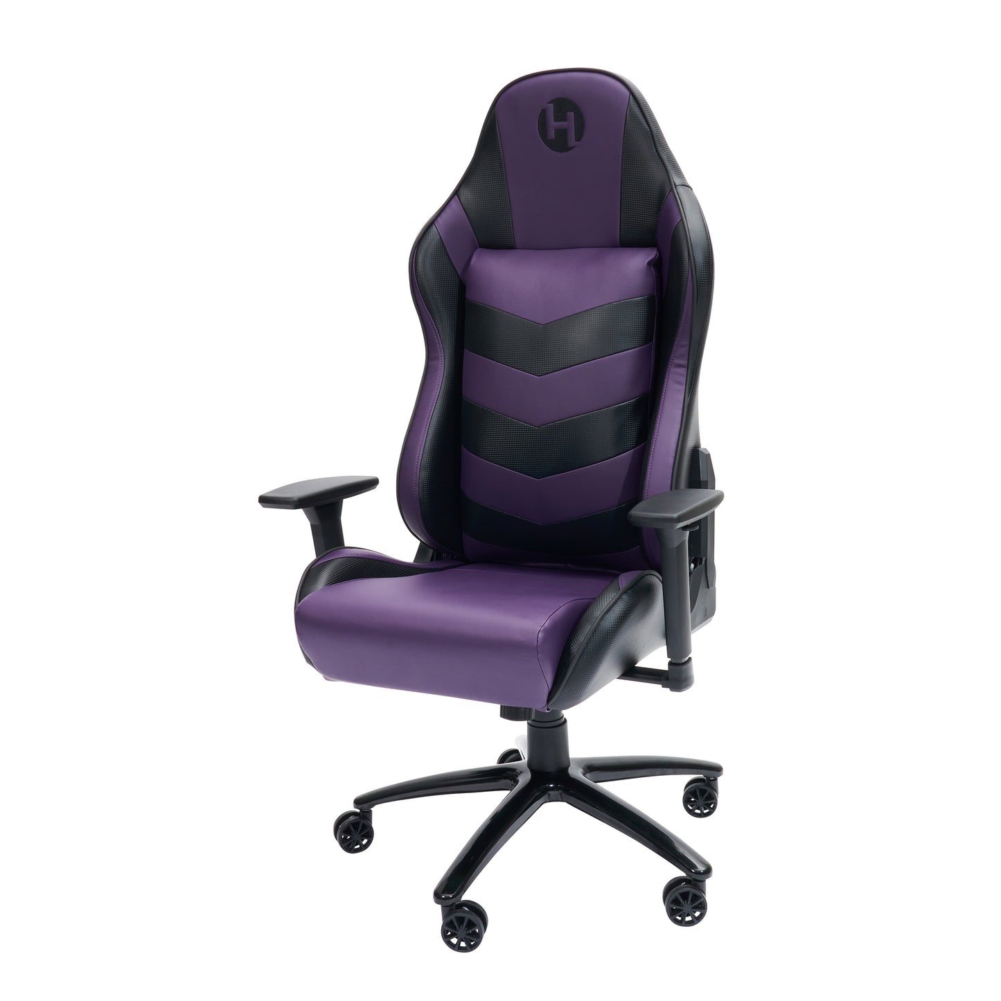 TS-61 Ergonomic High Back Racer Style Video Gaming Chair, Purple/Black
