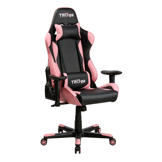 TS-4300 Ergonomic High Back Racer Style PC Gaming Chair, Pink