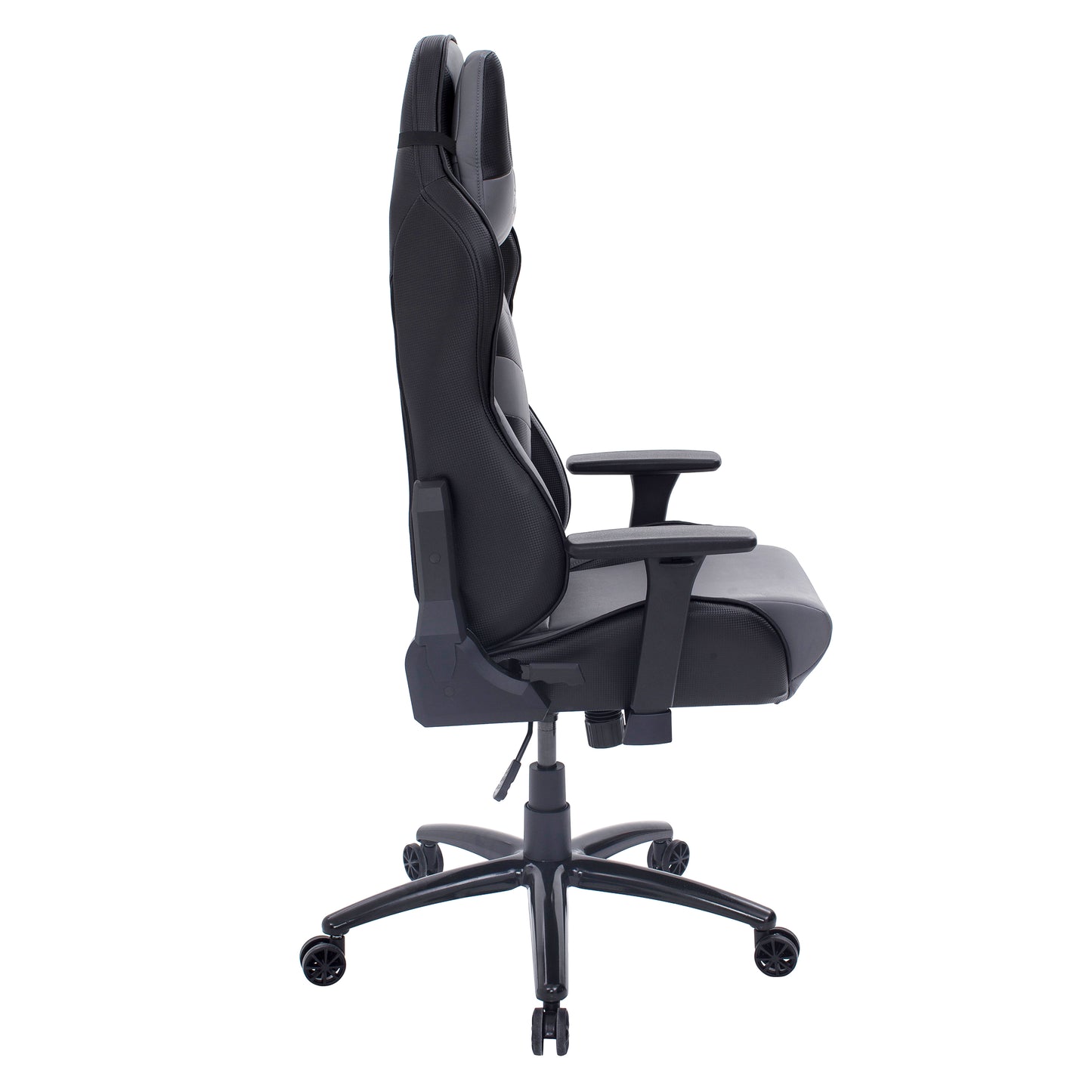 TS-61 Ergonomic High Back Racer Style Video Gaming Chair, Grey/Black