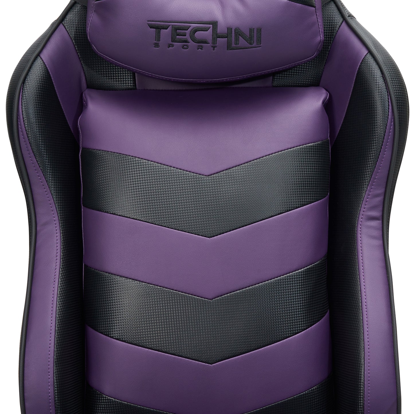 TS-61 Ergonomic High Back Racer Style Video Gaming Chair, Purple/Black