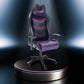 TS-61 Ergonomic High Back Racer Style Video Gaming Chair, Purple/Black