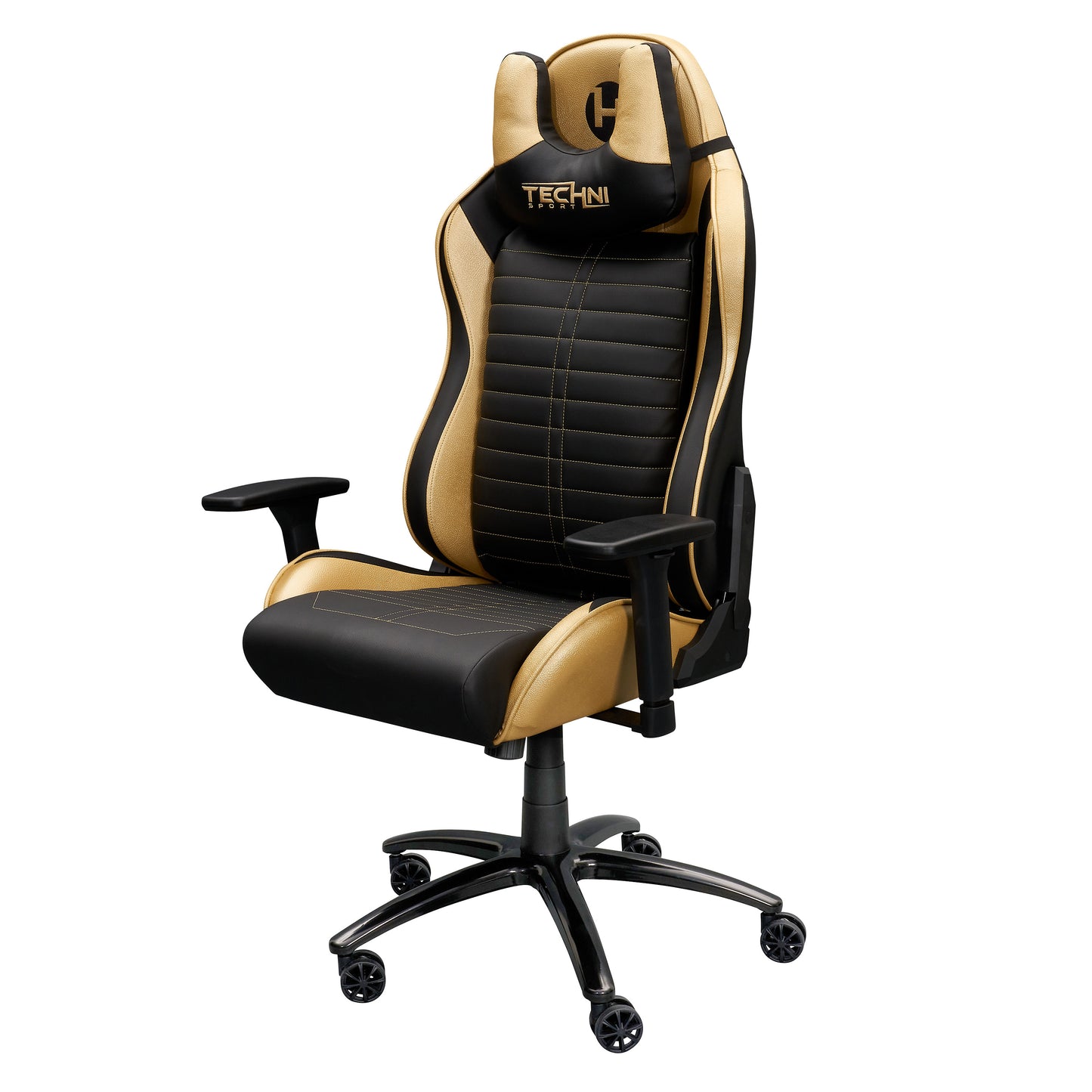 Ergonomic Racing Style Gaming Chair - Golden