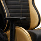 Ergonomic Racing Style Gaming Chair - Golden