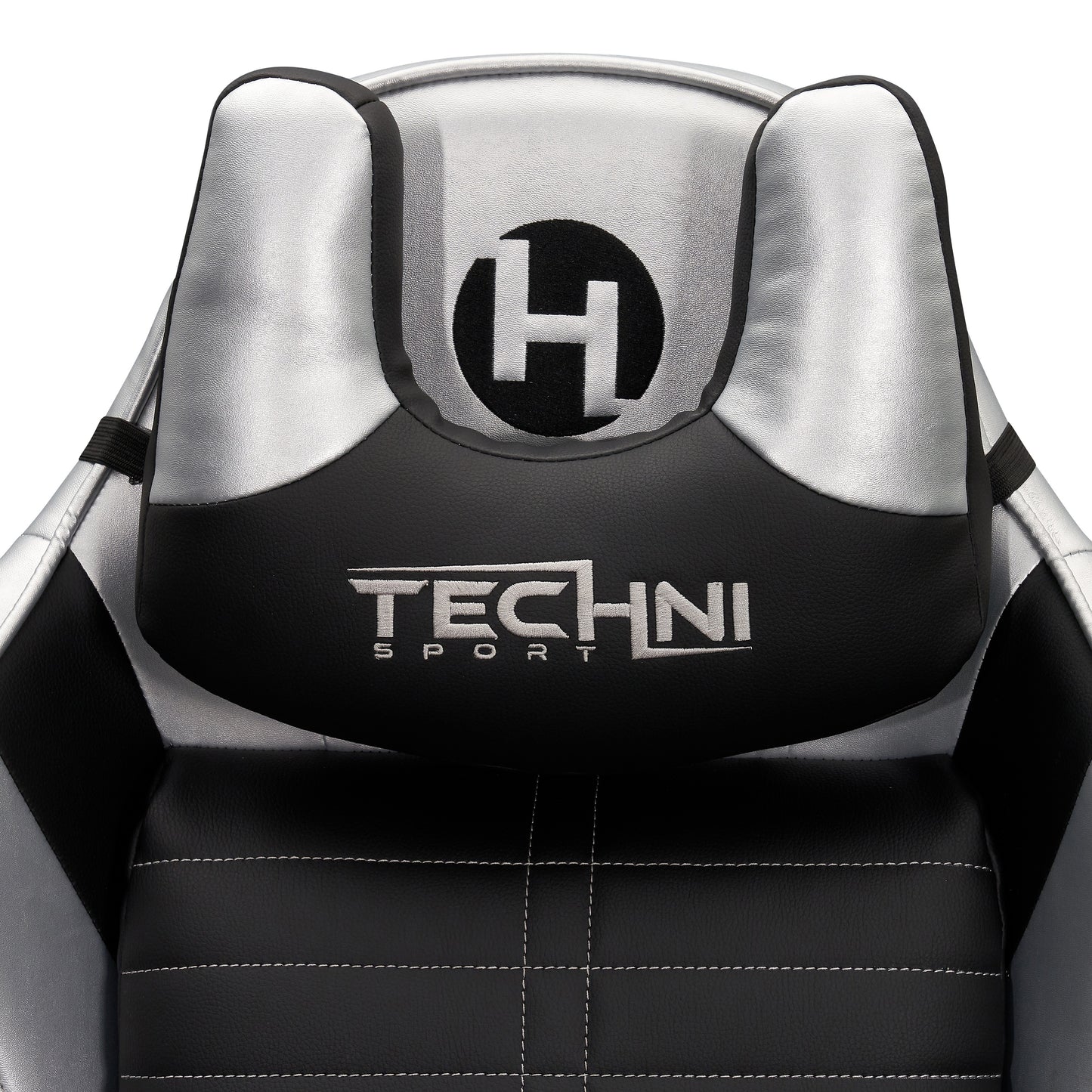 Ergonomic Racing Style Gaming Chair - Silver