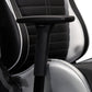 Ergonomic Racing Style Gaming Chair - Silver