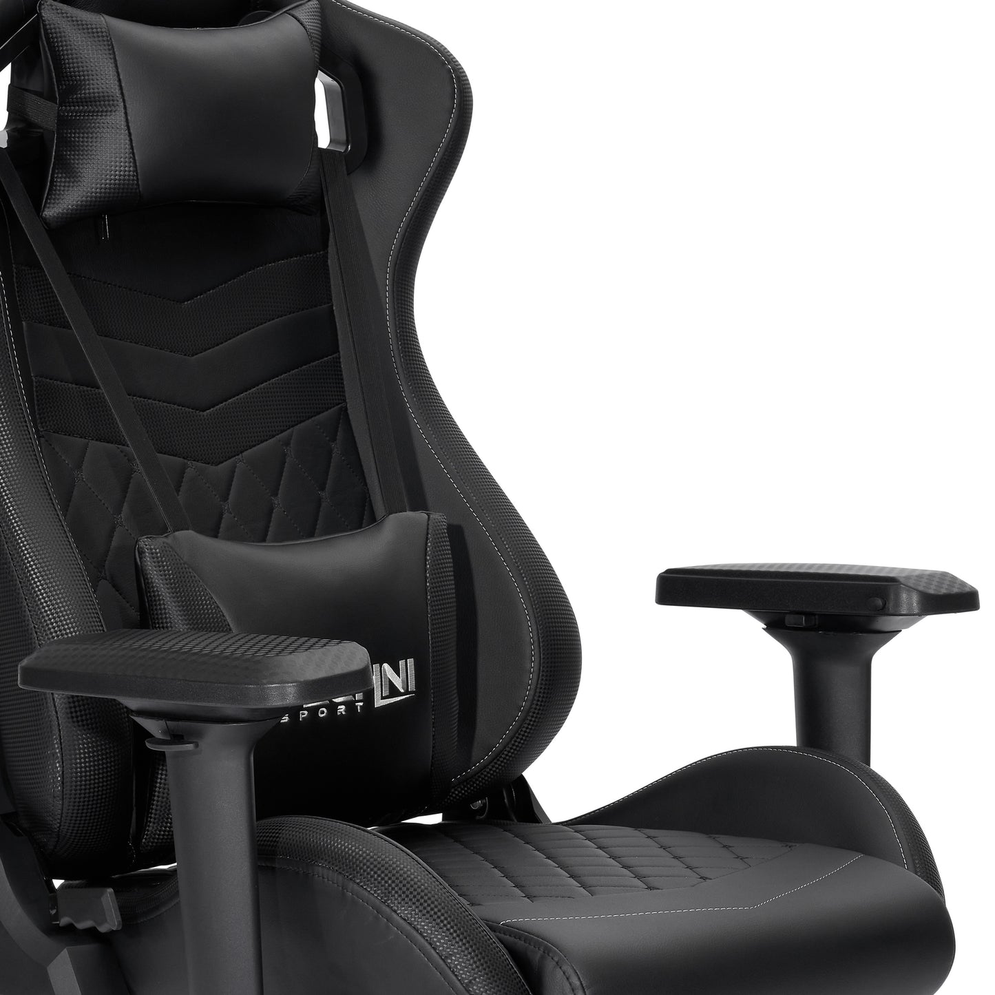 TS-83 Ergonomic High Back Racer Style PC Gaming Chair, Black