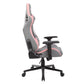 TS-83 Ergonomic High Back Racer Style PC Gaming Chair, Grey/Pink