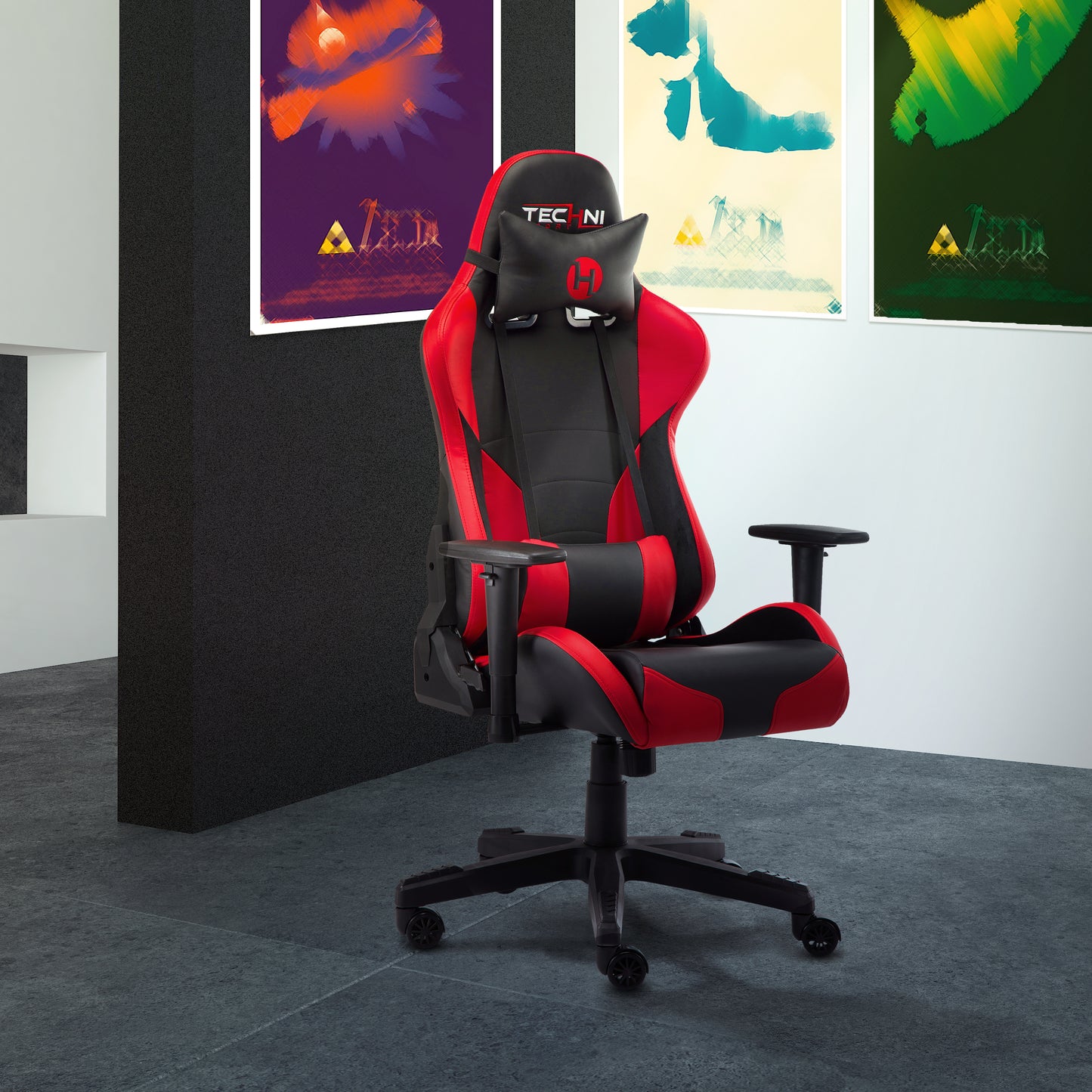 TS-90 Office-PC Gaming Chair, Red